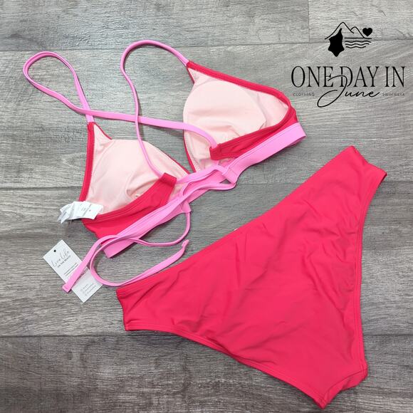 Cupshe Tie Back Bikini Swimsuit Size M - Picture 7 of 7